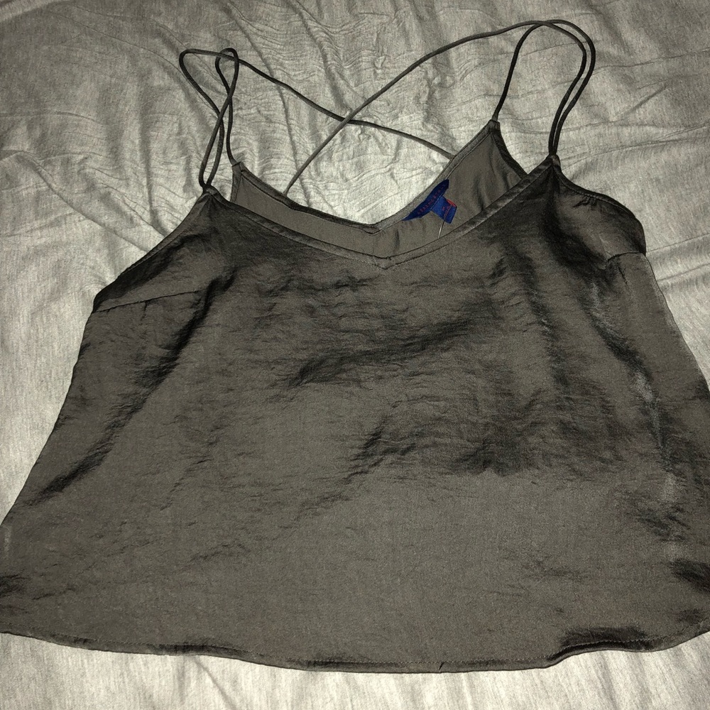 Brown/Black  cropped tank!